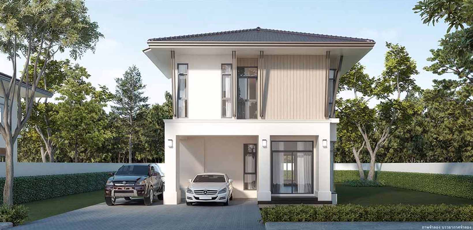 บ้านจัดสรร สันกำแพง ท่ามกลางธรรมชาติ