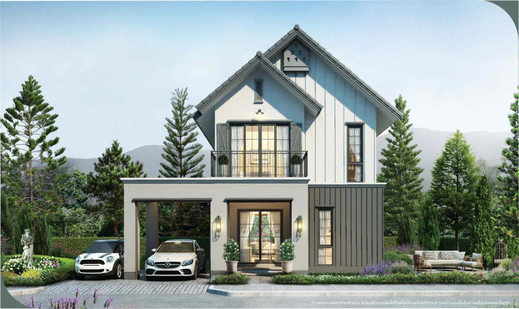 บ้านลาเวนเดอร์ (LAVENDER) บ้านเดี่ยวสไตล์ Modern Farmhouse โครงการบีลีฟ วงแหวน-สันกำแพง 2