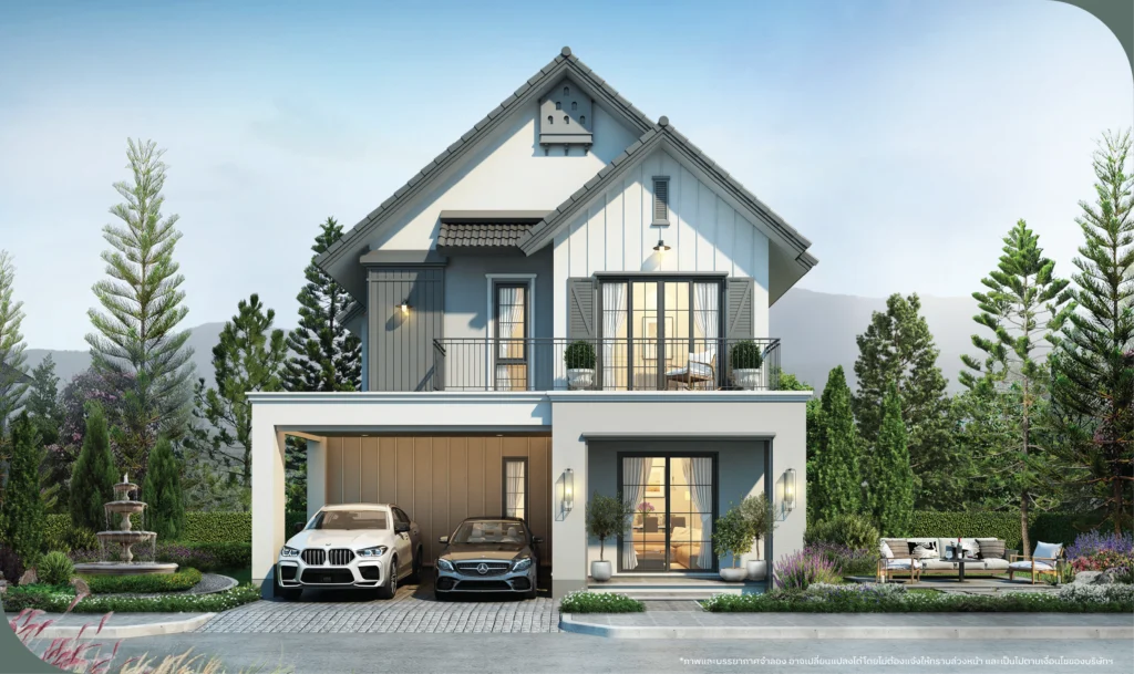 บ้านโรแวน (ROWAN) บ้านเดี่ยวสไตล์ Modern Farmhouse โครงการบีลีฟ วงแหวน-สันกำแพง 2